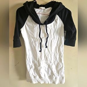 Zenana Outfitters Raglan Hooded Shirt